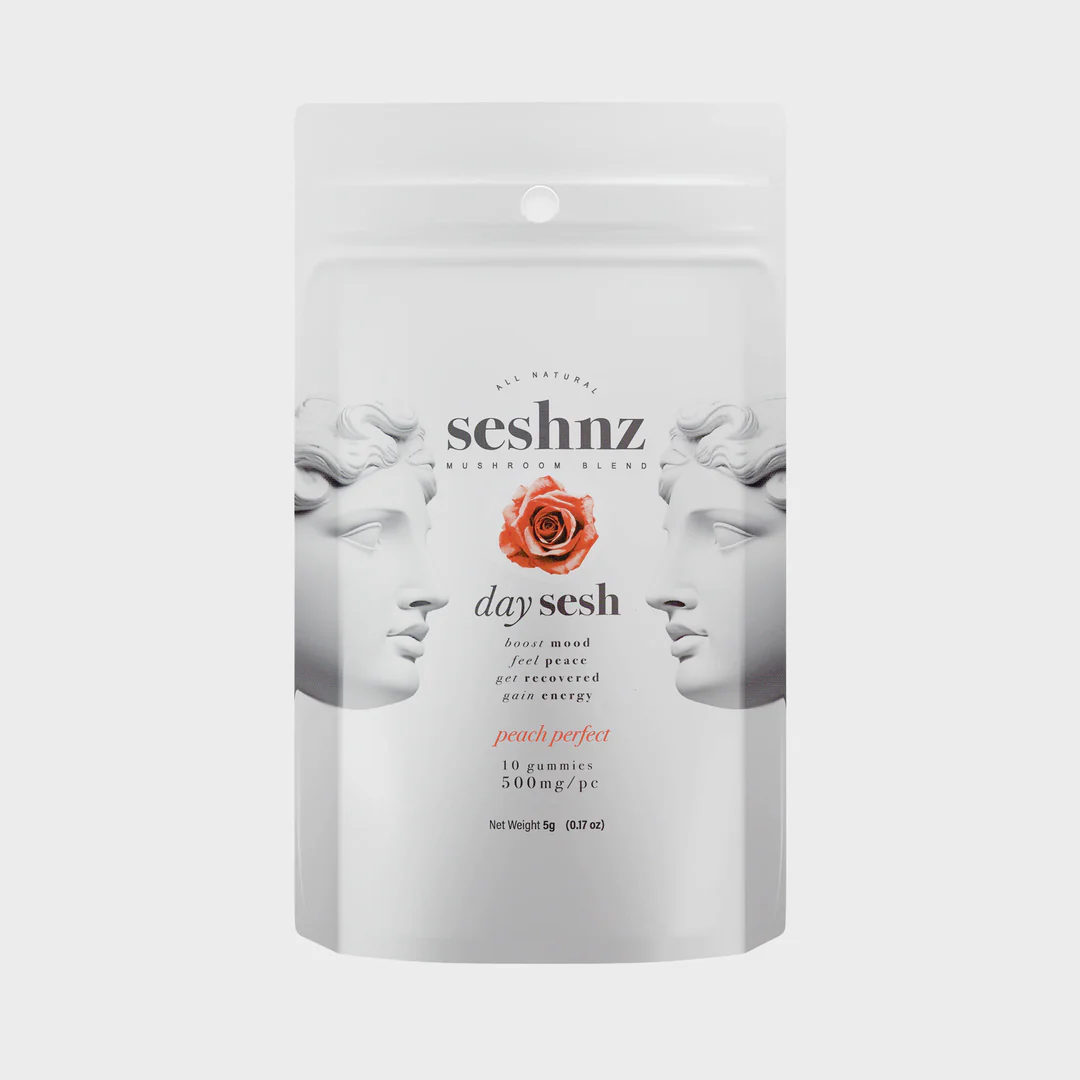 Mushroom Blend Gummies - Day Sesh - Peach Perfect (10 Count)